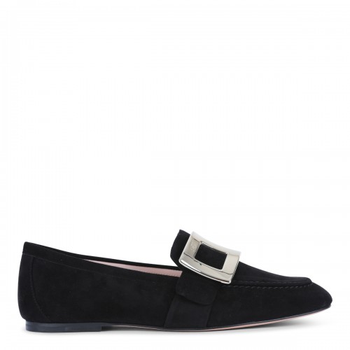 BLACK LEATHER LOAFERS