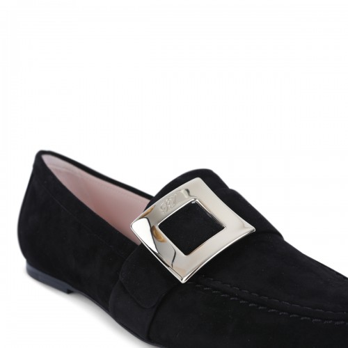 BLACK LEATHER LOAFERS
