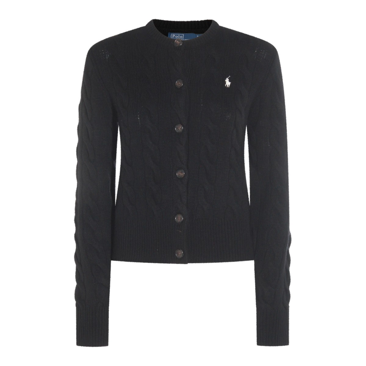 BLACK WOOL KNITWEAR