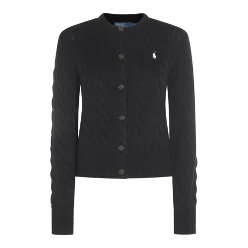 BLACK WOOL KNITWEAR
