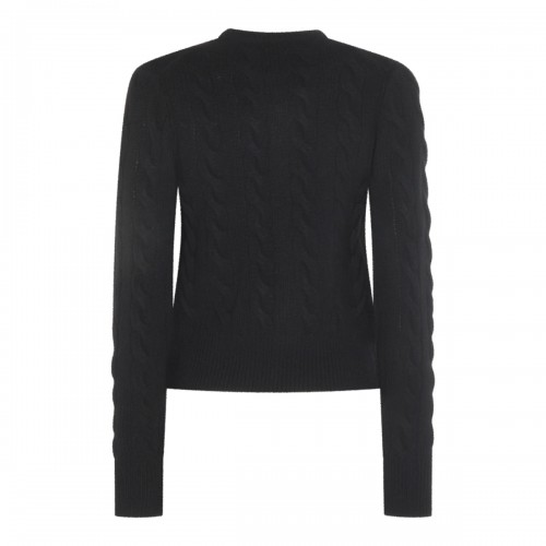 BLACK WOOL KNITWEAR