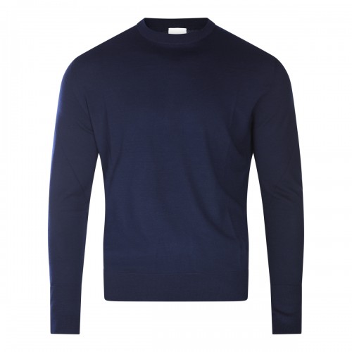 BLUE WOOL KNITWEAR