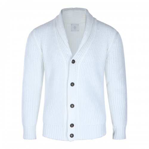 WHITE WOOL KNITWEAR