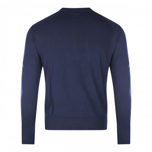 BLUE WOOL KNITWEAR