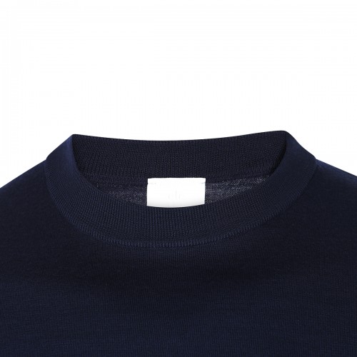 BLUE WOOL KNITWEAR
