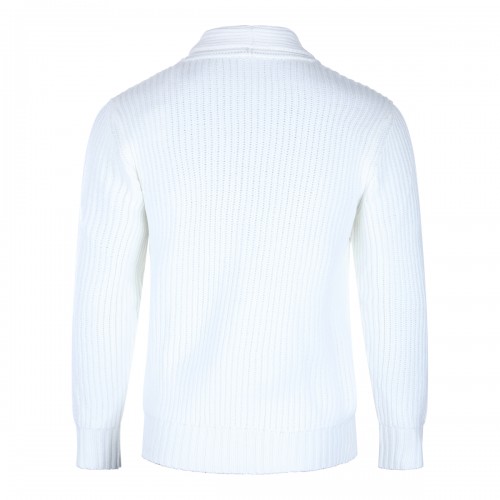 WHITE WOOL KNITWEAR