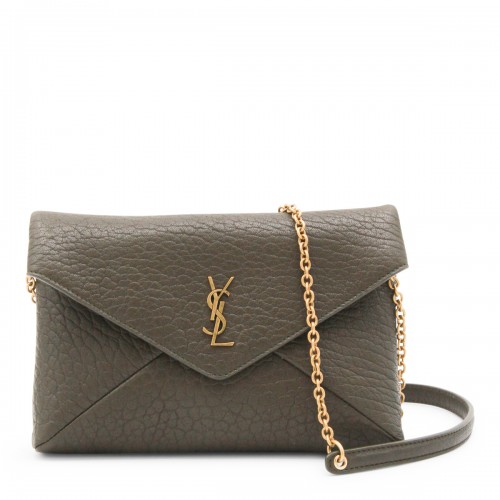 DARK GREEN LEATHER CASSANDRE MINI BAG