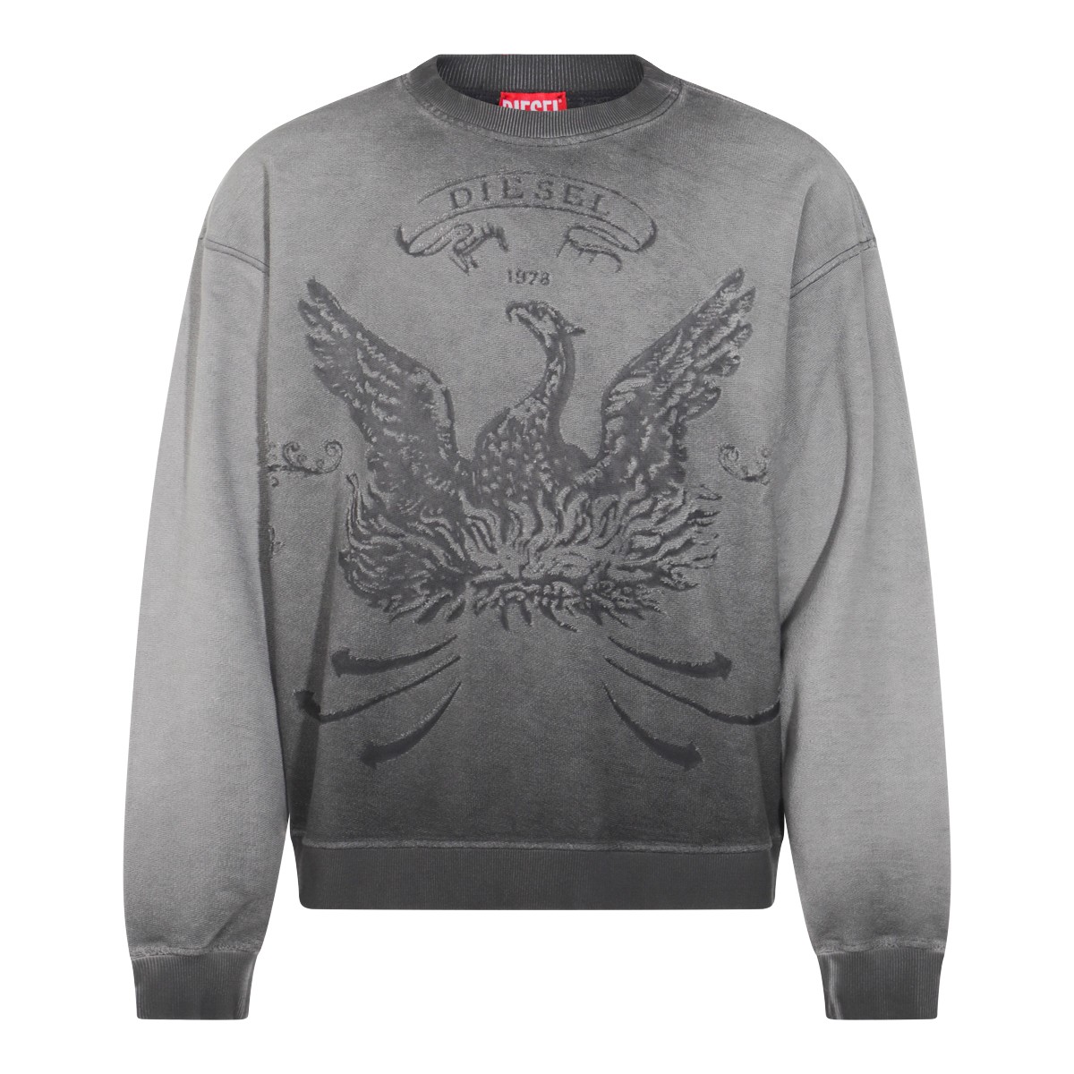 GREY COTTON SWEATSHIRT