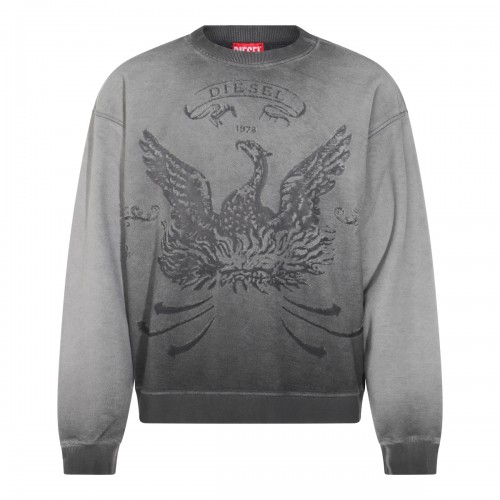 GREY COTTON SWEATSHIRT