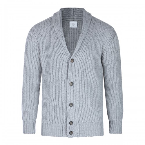 GREY WOOL KNITWEAR