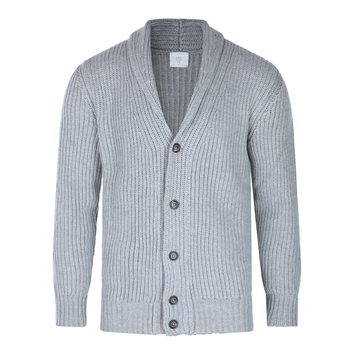 GREY WOOL KNITWEAR