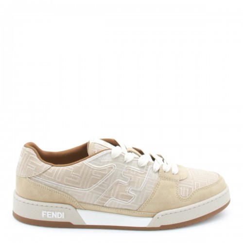 BEIGE LEATHER SNEAKERS