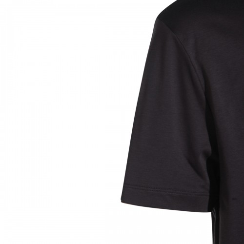 BLACK COTTON T-SHIRT
