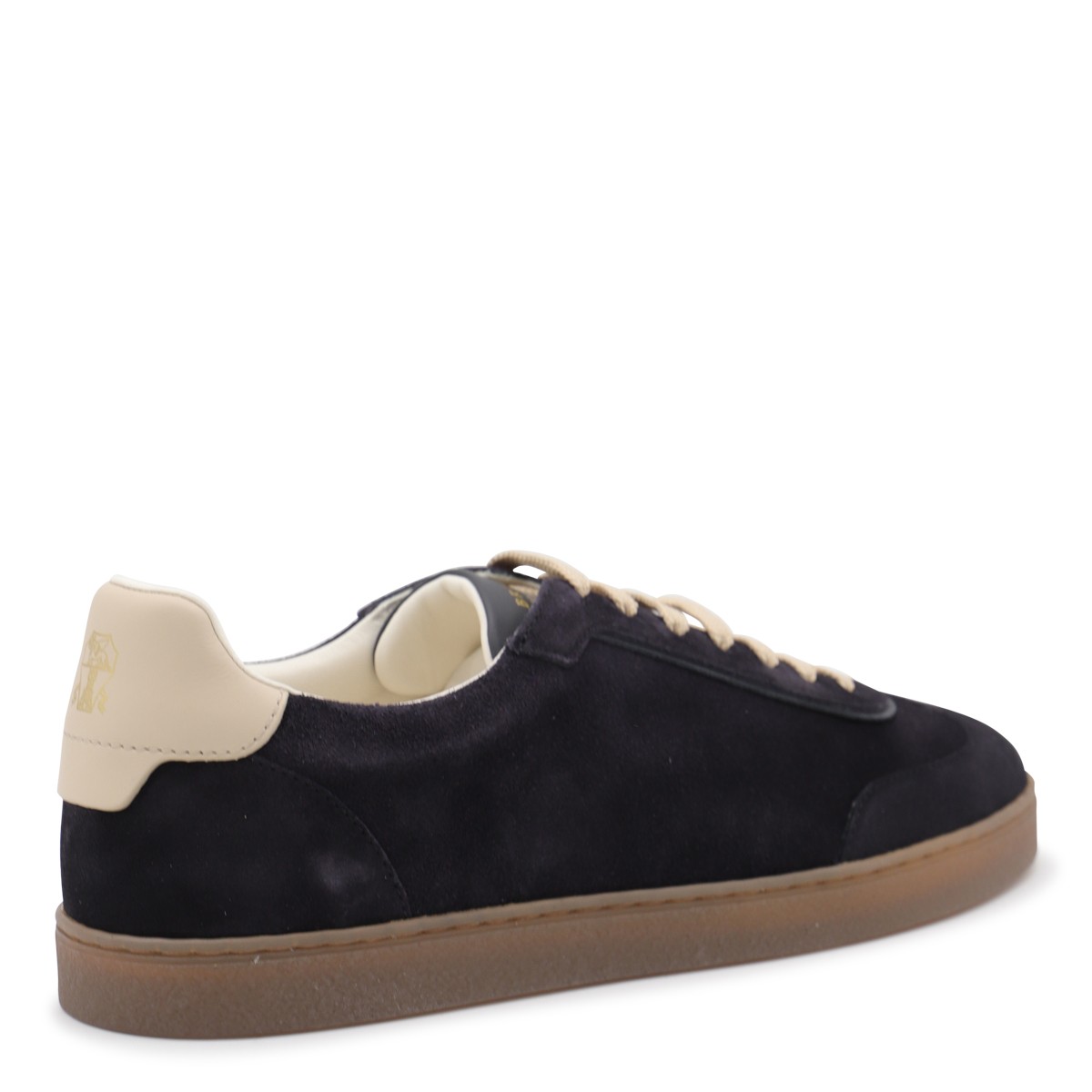NAVY LEATHER SNEAKERS