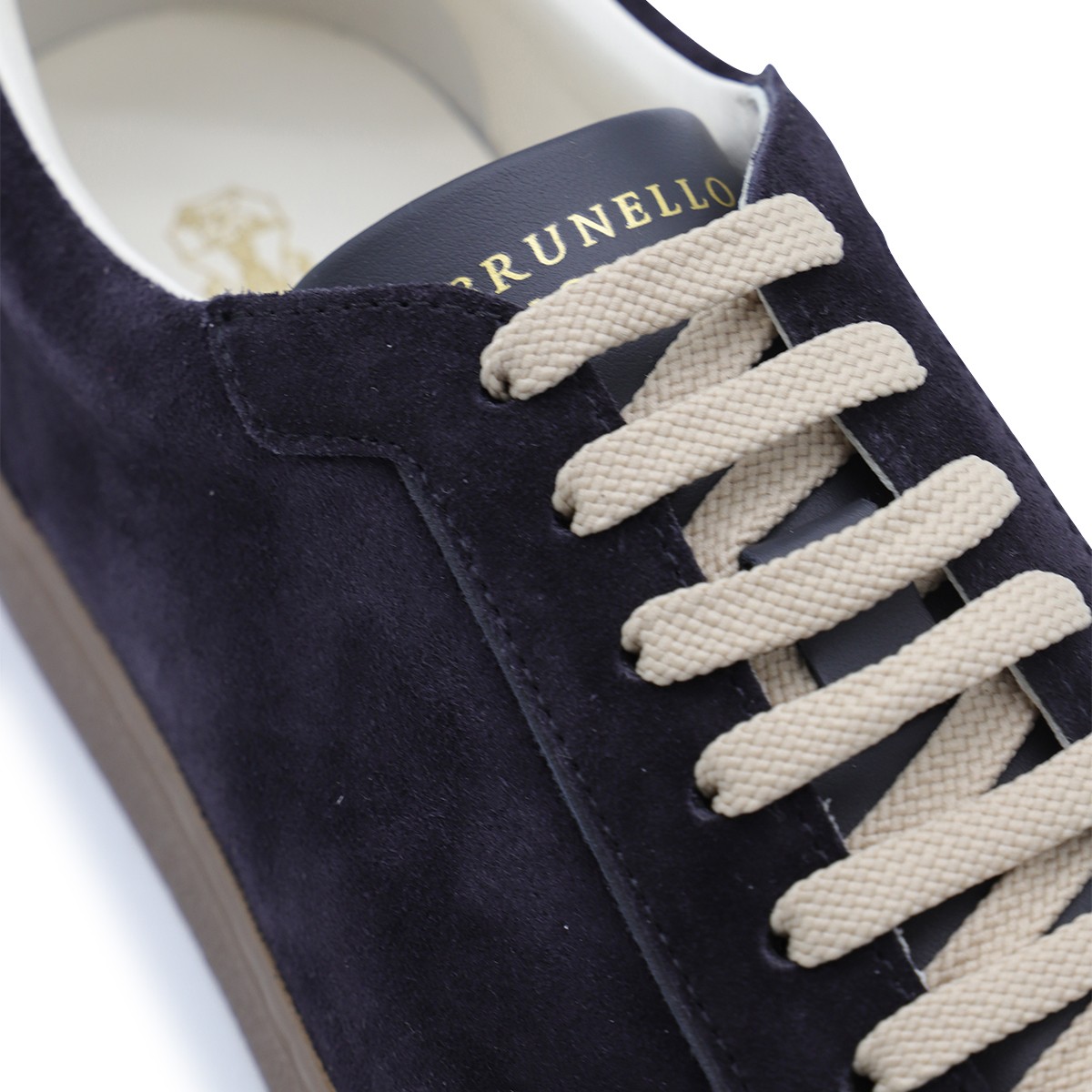 NAVY LEATHER SNEAKERS