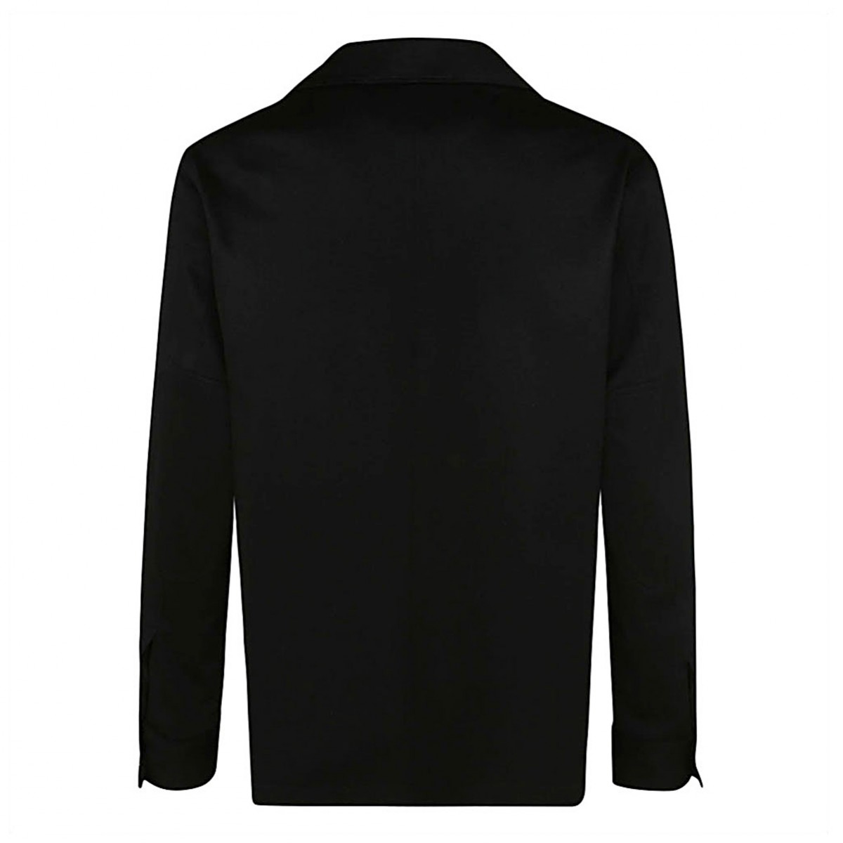 BLACK WOOL CASUAL JACKET 