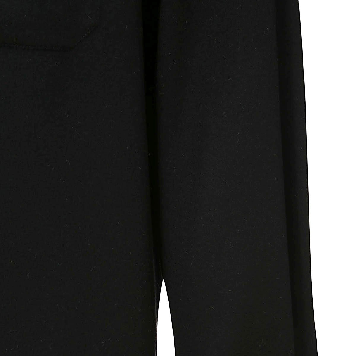 BLACK WOOL CASUAL JACKET 