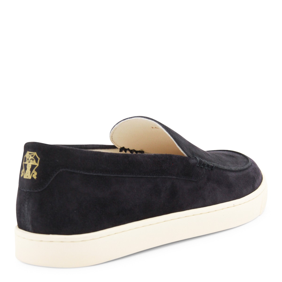 NAVY LEATHER SNEAKERS