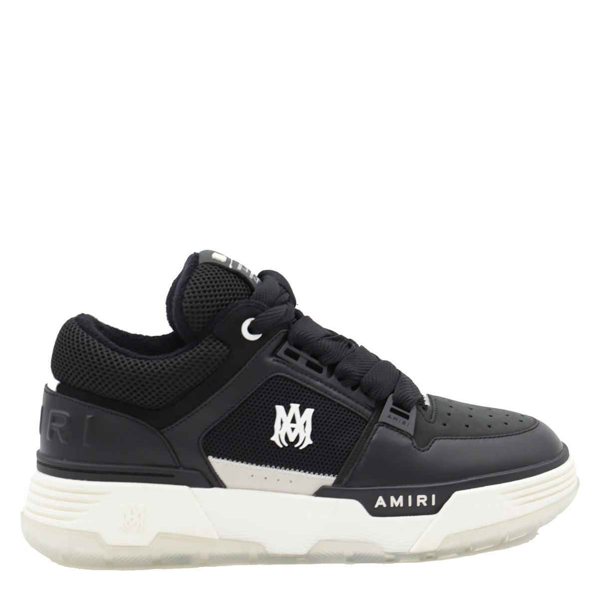 BLACK LEATHER MA-1 SNEAKERS
