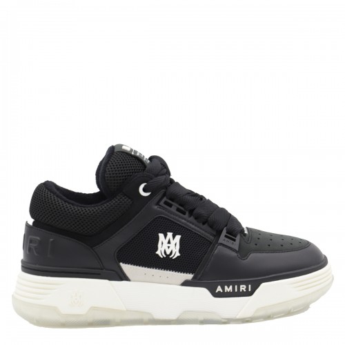 BLACK LEATHER MA-1 SNEAKERS