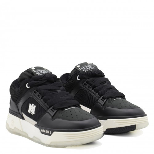 BLACK LEATHER MA-1 SNEAKERS
