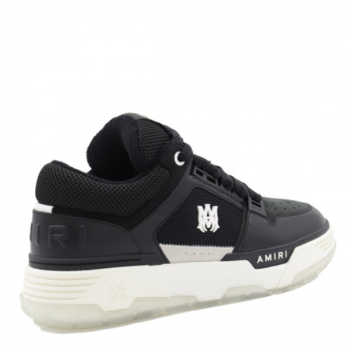 BLACK LEATHER MA-1 SNEAKERS