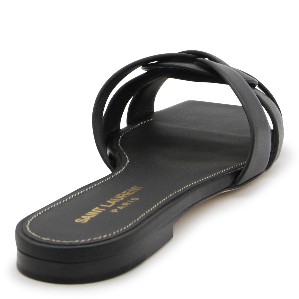 BLACK LEATHER FLATS BLACK LEATHER FLATS