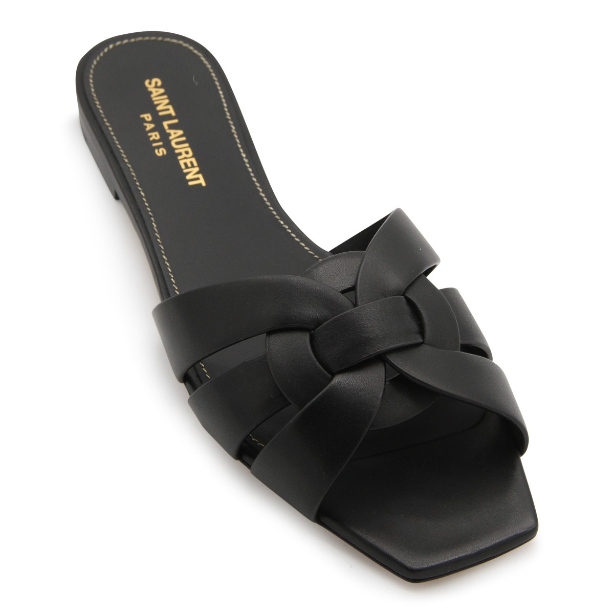 BLACK LEATHER FLATS BLACK LEATHER FLATS