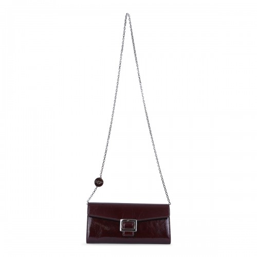 BURGUNDY LEATHER BELLE VIVIER WALLET