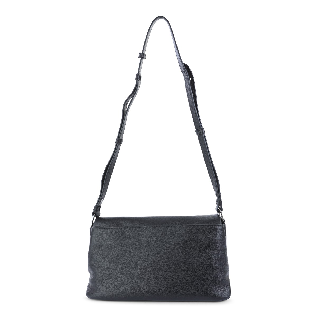 BLACK LEATHER ROCK II SHOULDER BAG