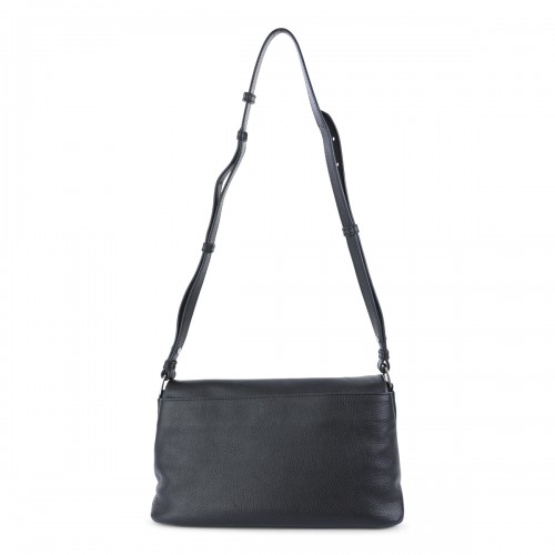 BLACK LEATHER ROCK II SHOULDER BAG