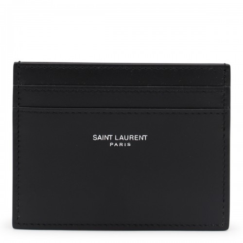 BLACK LEATHER CARD HOLDER