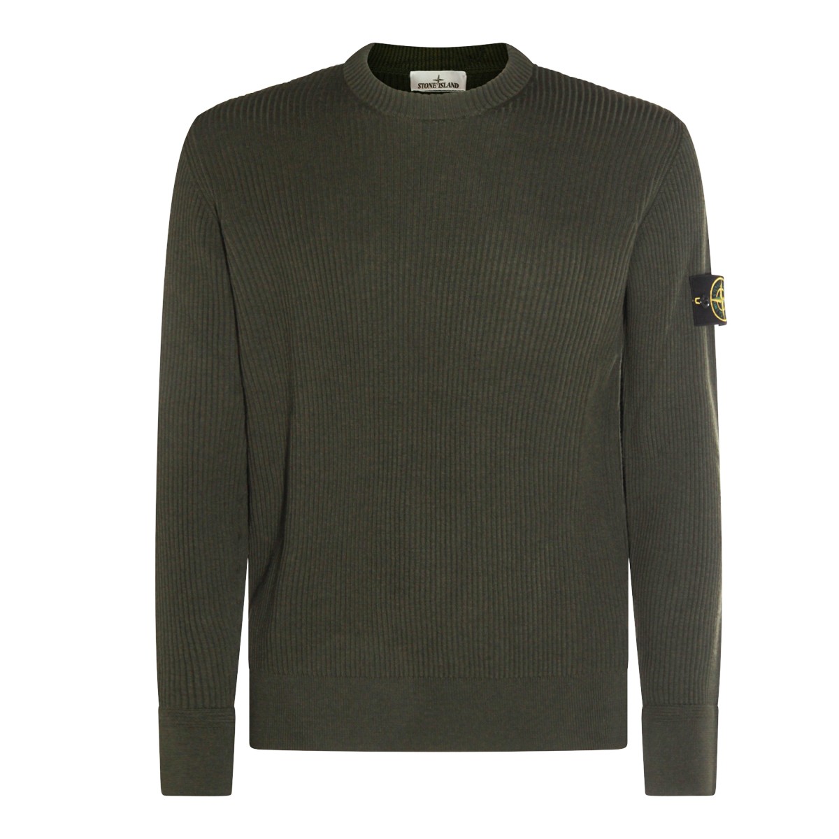 MILITARY GREEN WOOL KNITWEAR
