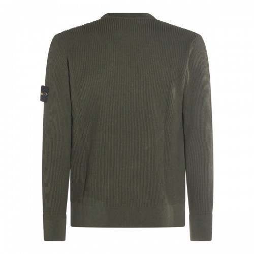 MILITARY GREEN WOOL KNITWEAR