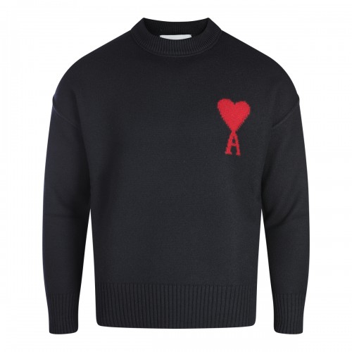BLACK WOOL KNITWEAR