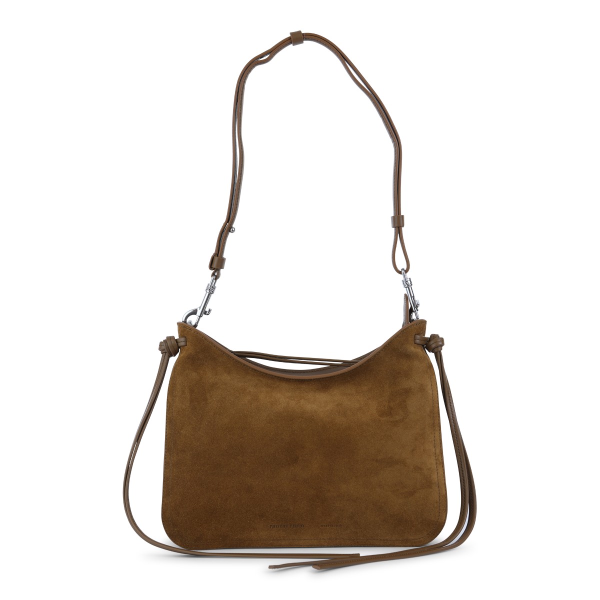 BROWN LEATHER GIG SHOULDER BAG
