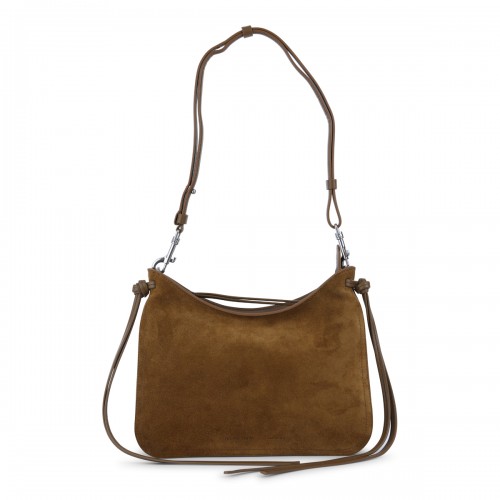 BROWN LEATHER GIG SHOULDER BAG