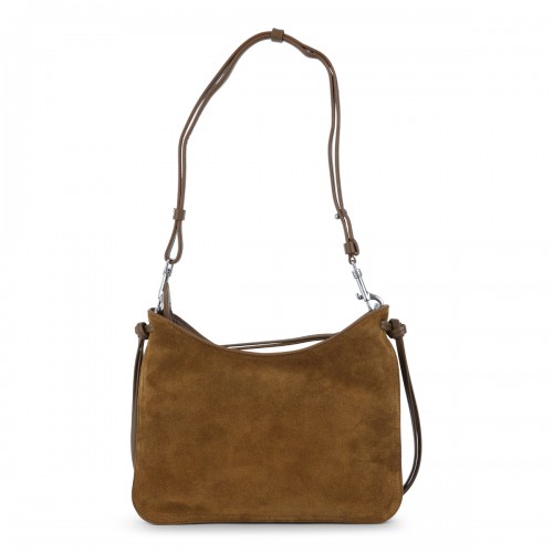 BROWN LEATHER GIG SHOULDER BAG