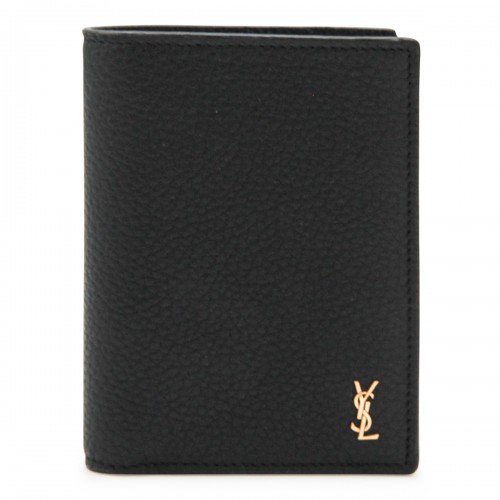 BLACK LEATHER CARD HOLDER