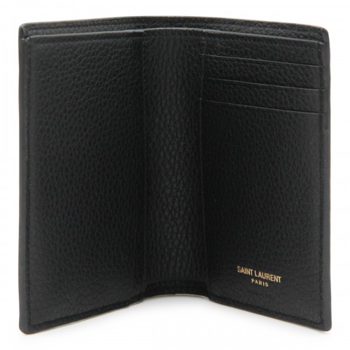 BLACK LEATHER CARD HOLDER