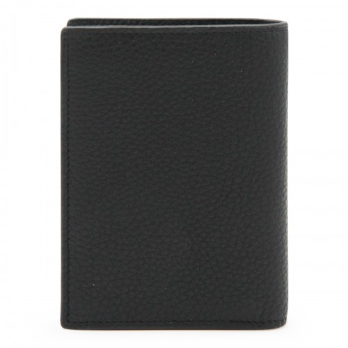 BLACK LEATHER CARD HOLDER
