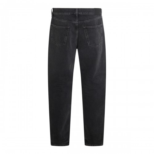 DARK GREY COTTON DENIM JEANS 2