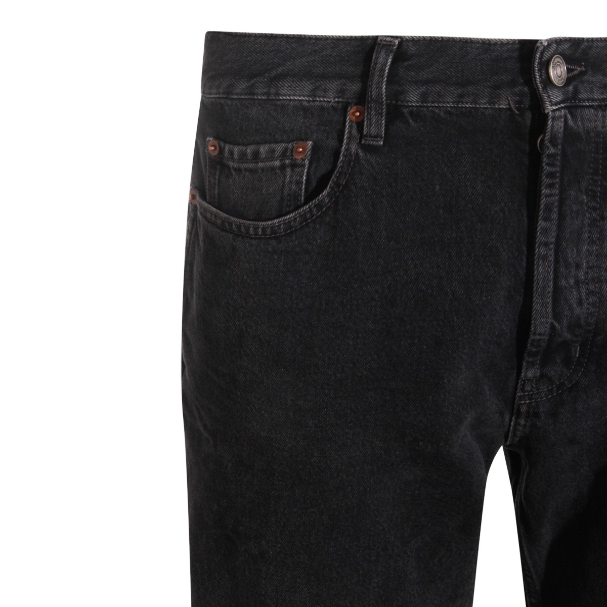 DARK GREY COTTON DENIM JEANS