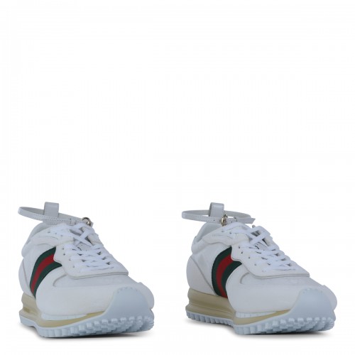 WHITE LEATHER NORA SNEAKERS