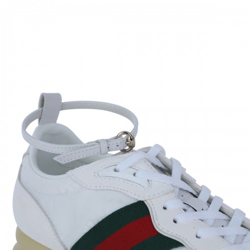 WHITE LEATHER NORA SNEAKERS