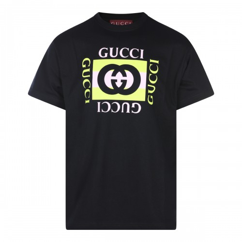 BLACK COTTON T-SHIRT