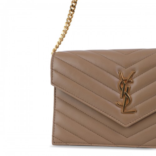 BEIGE LEATHER CASSANDRE MINI BAG