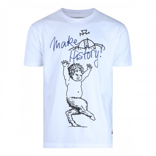 WHITE COTTON T-SHIRT