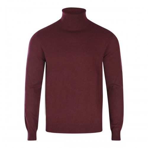 DARK RED CASHMERE KNITWEAR