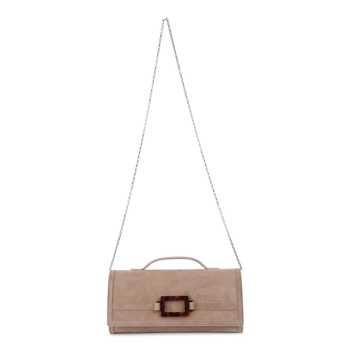 BEIGE LEATHER BELLE VIVIER CLUTCH